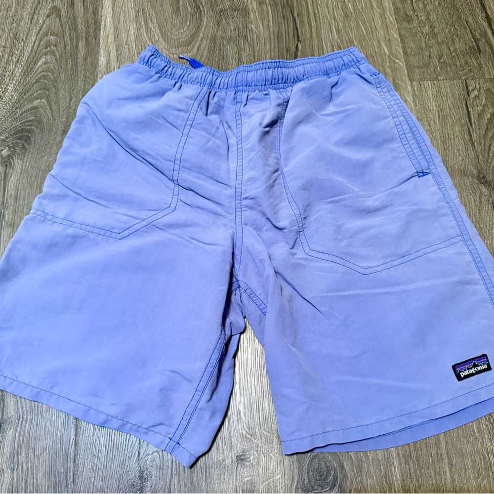 Patagonia Blue Swim Trunks Lightweight Elastic Waist